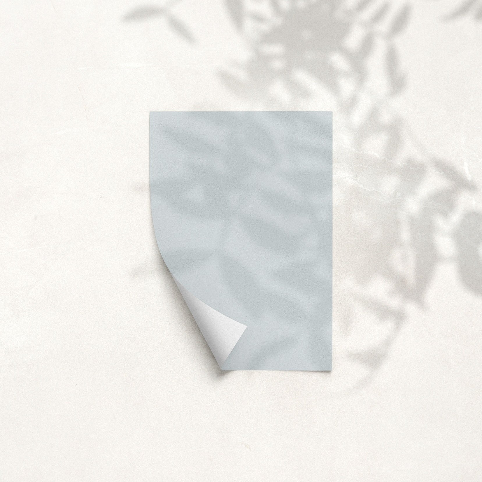 Sample Card for Skye Blue by The Pickleson Paint Co. A pale, soft blue with calming elegance.