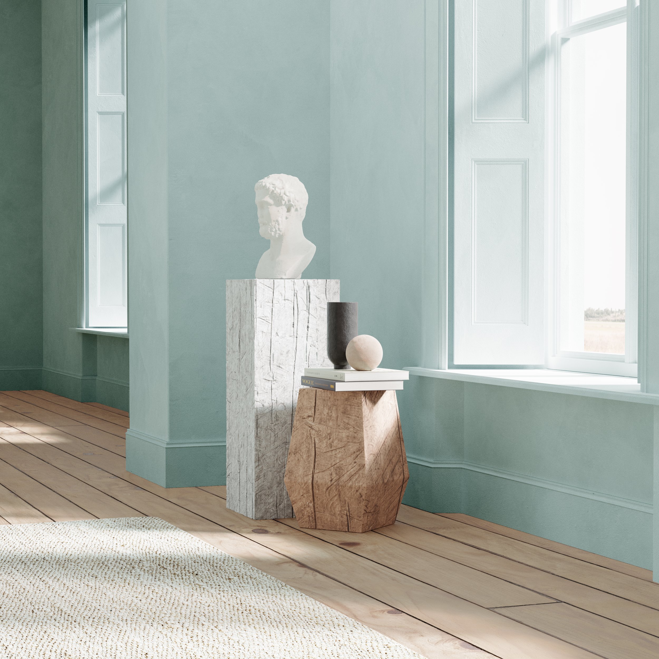 Artichoke Blue by The Pickleson Paint Co. A joyful light blue.
