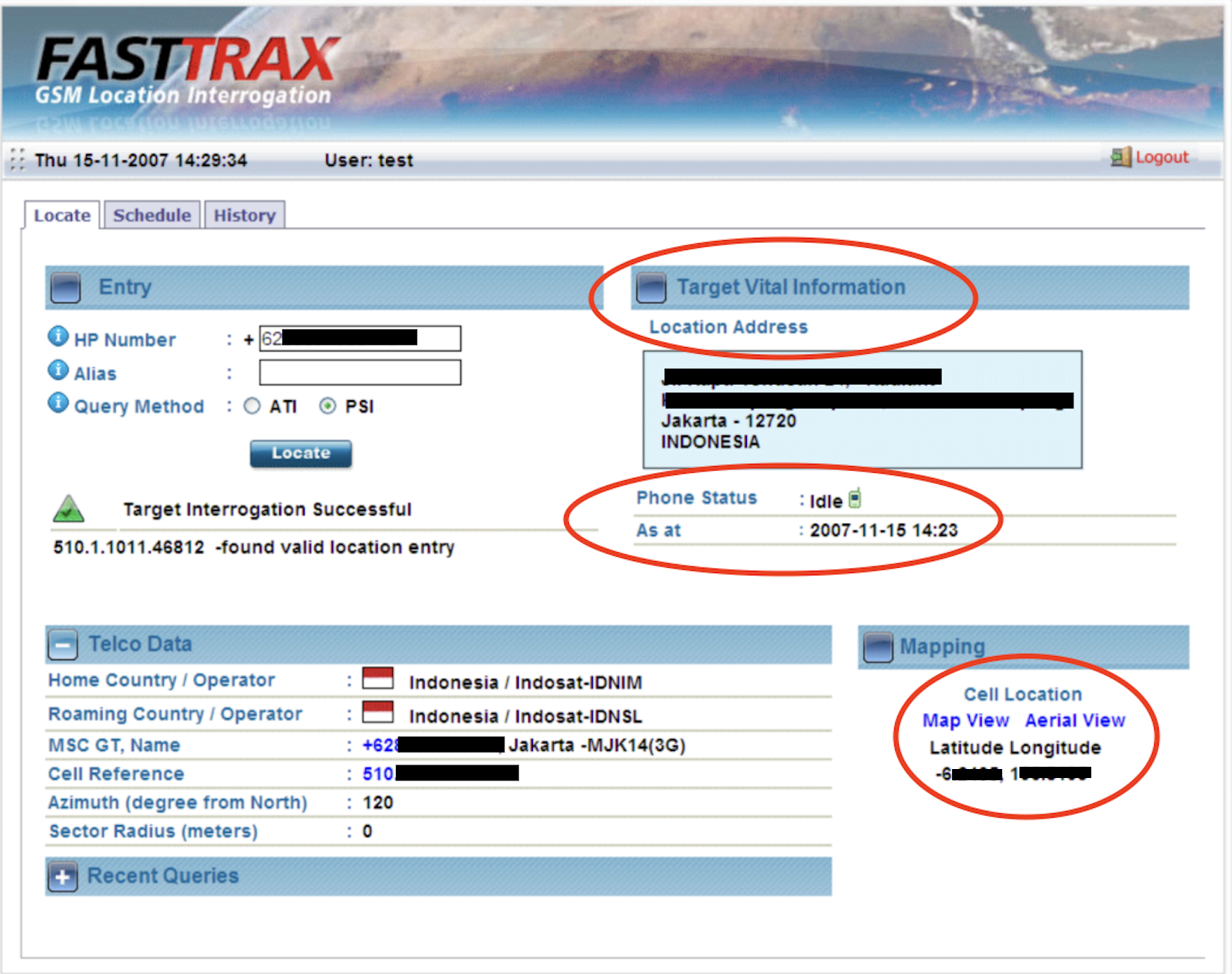  Figure: Visual from page 11 of 2007 Elaman - Location Reporting and Tracking Platform for GSM Phones Tech, found  here . 