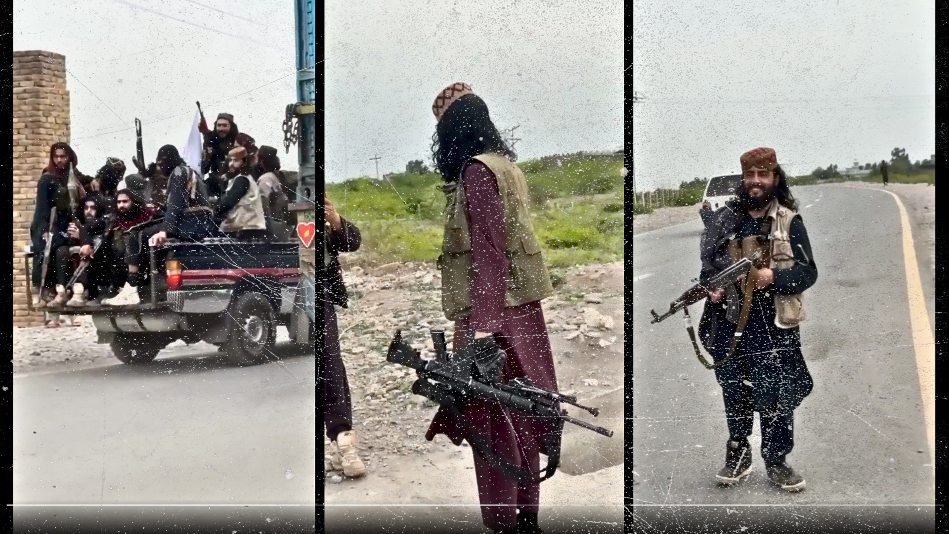 Geolocated: suspected TTP fighters filmed operating checkpoint near Peshawar