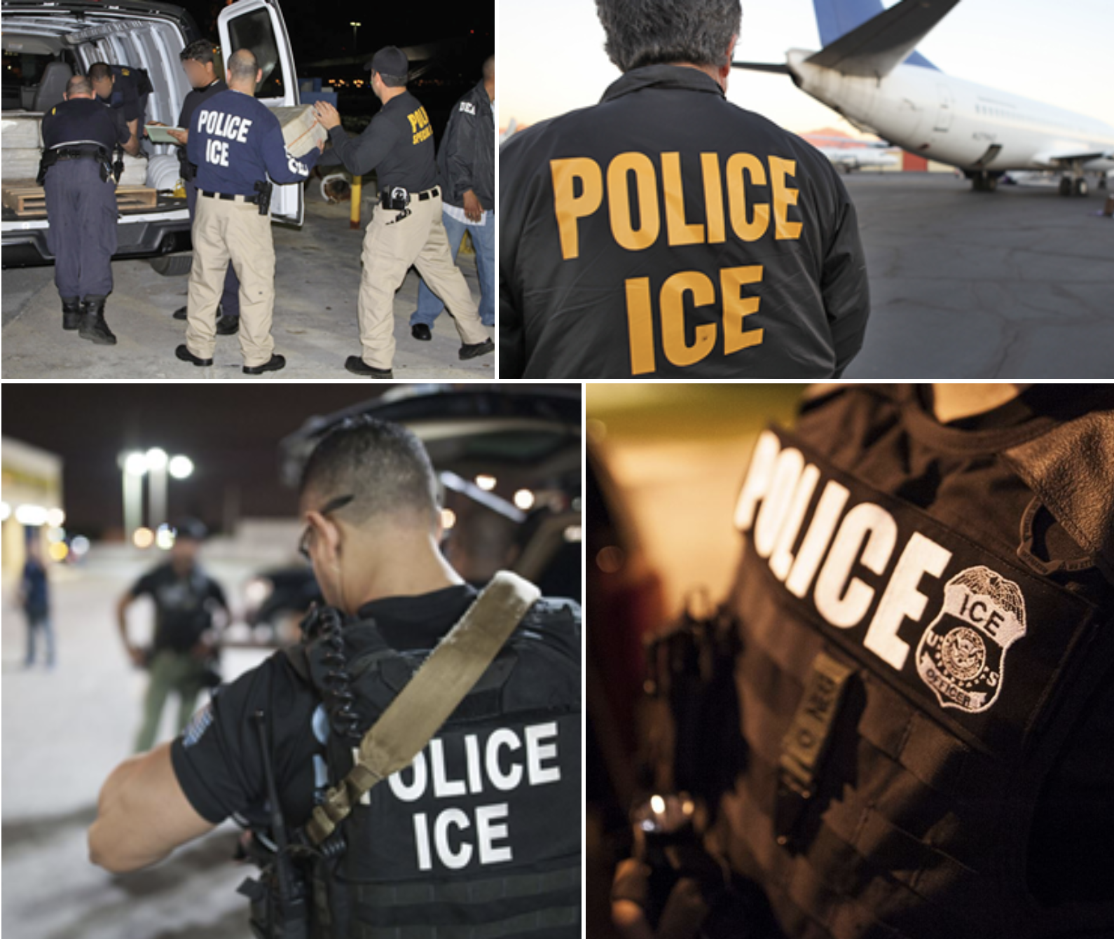  Figure: Official  images  showing variations in ICE uniforms. 