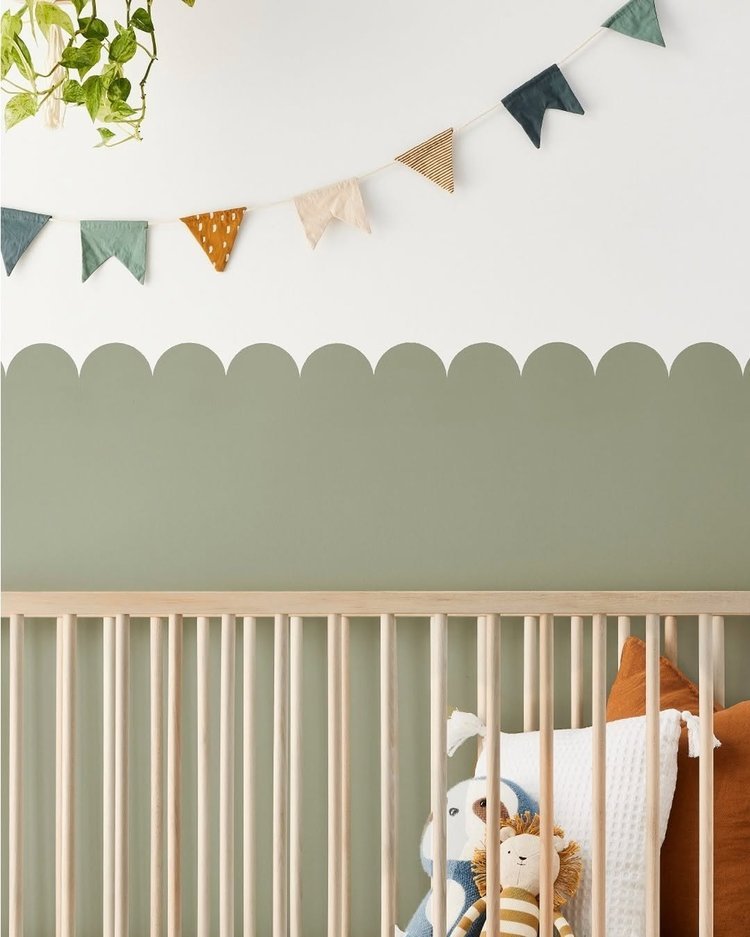 You+don't+have+to+be+a+pro+painter+to+give+your+walls+a+unique+look!+Rounded,+arch+patterns+add+a+stylish+touch+to+your+decor.+++Replicate+this+project+by+following+the+how-to+article+at+the+link+in+bio.+++The+colour+is+Cool+Current+(61+(1).jpg