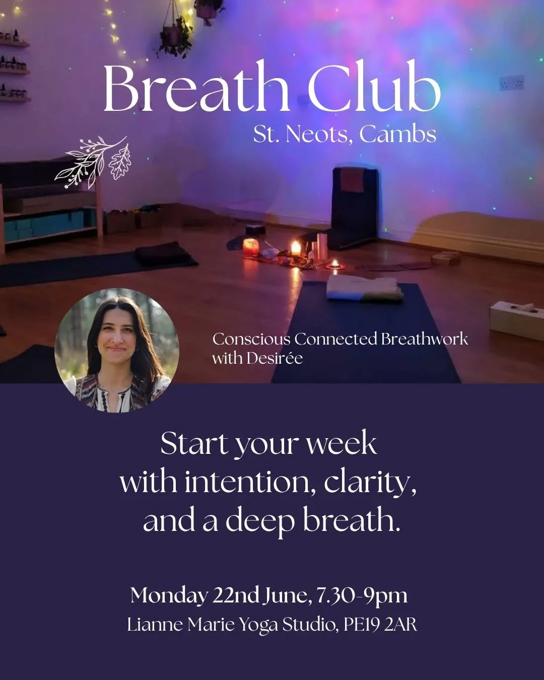 ✨ Breath Club is back ✨

What a beautiful first Breath Club we shared together.

There is something incredibly powerful about gathering in a room with people who are willing to slow down, breathe, and reconnect with themselves. Last month we shared l