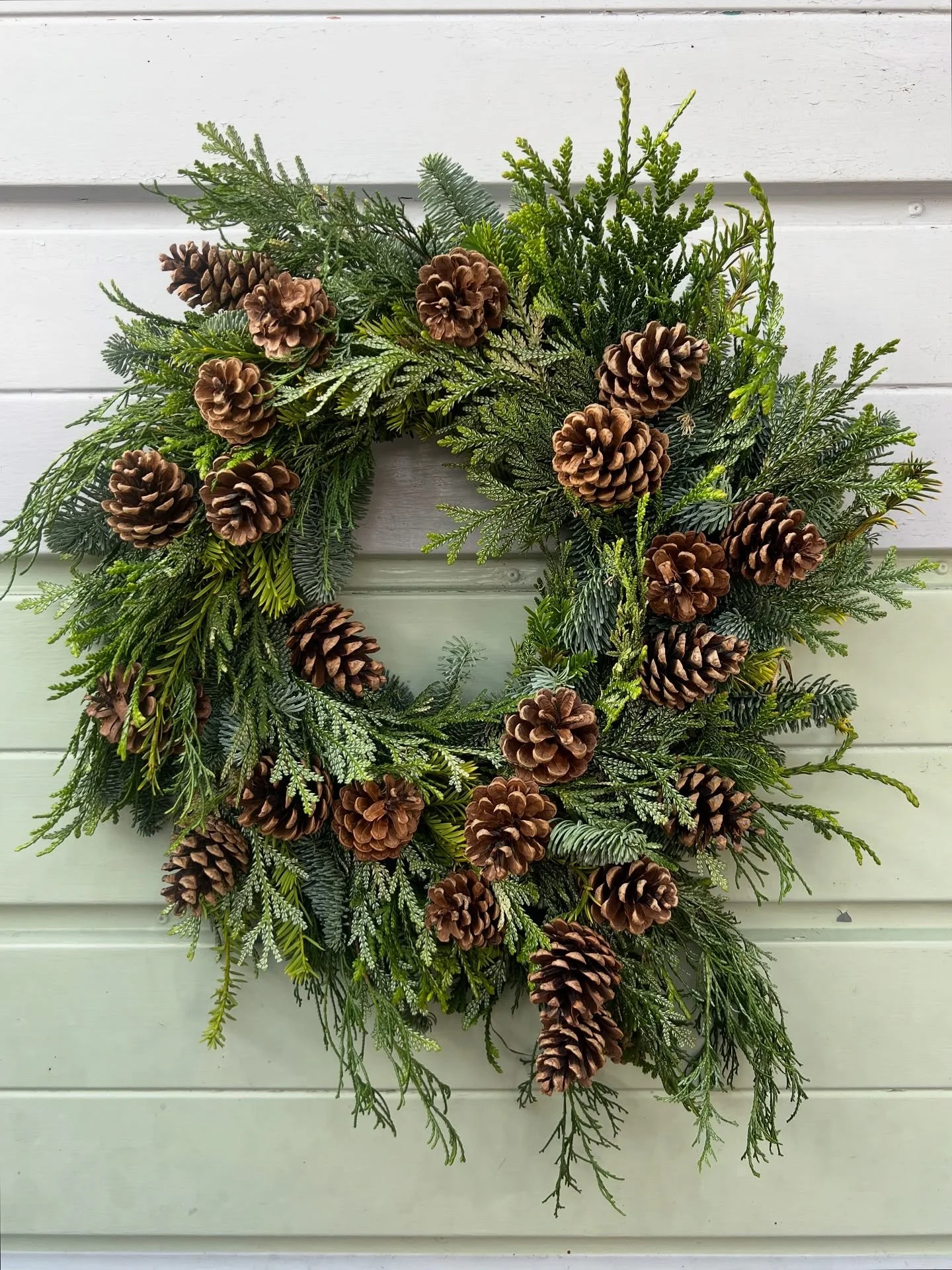 Christmas wreaths ~ &lsquo;Pine Woods&rsquo; ~ now available to pre order on the web shop 🌲

Selected pick up &amp; delivery dates throughout Nov &amp; Dec 

Get in touch for bespoke &amp; special requests 👋 

.
#christmas #wreath #festive #christm