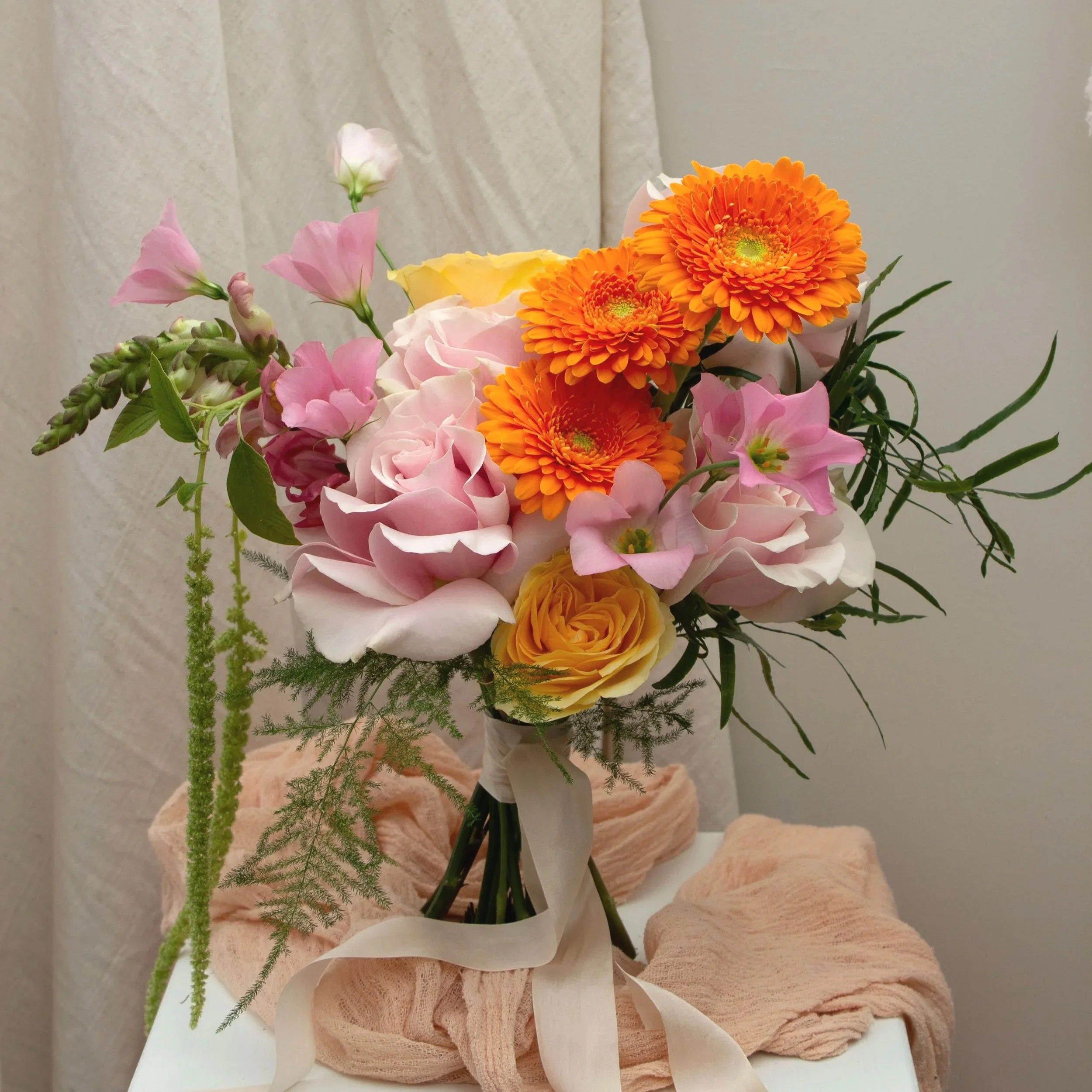 Bright Bridesmaids Bouquet