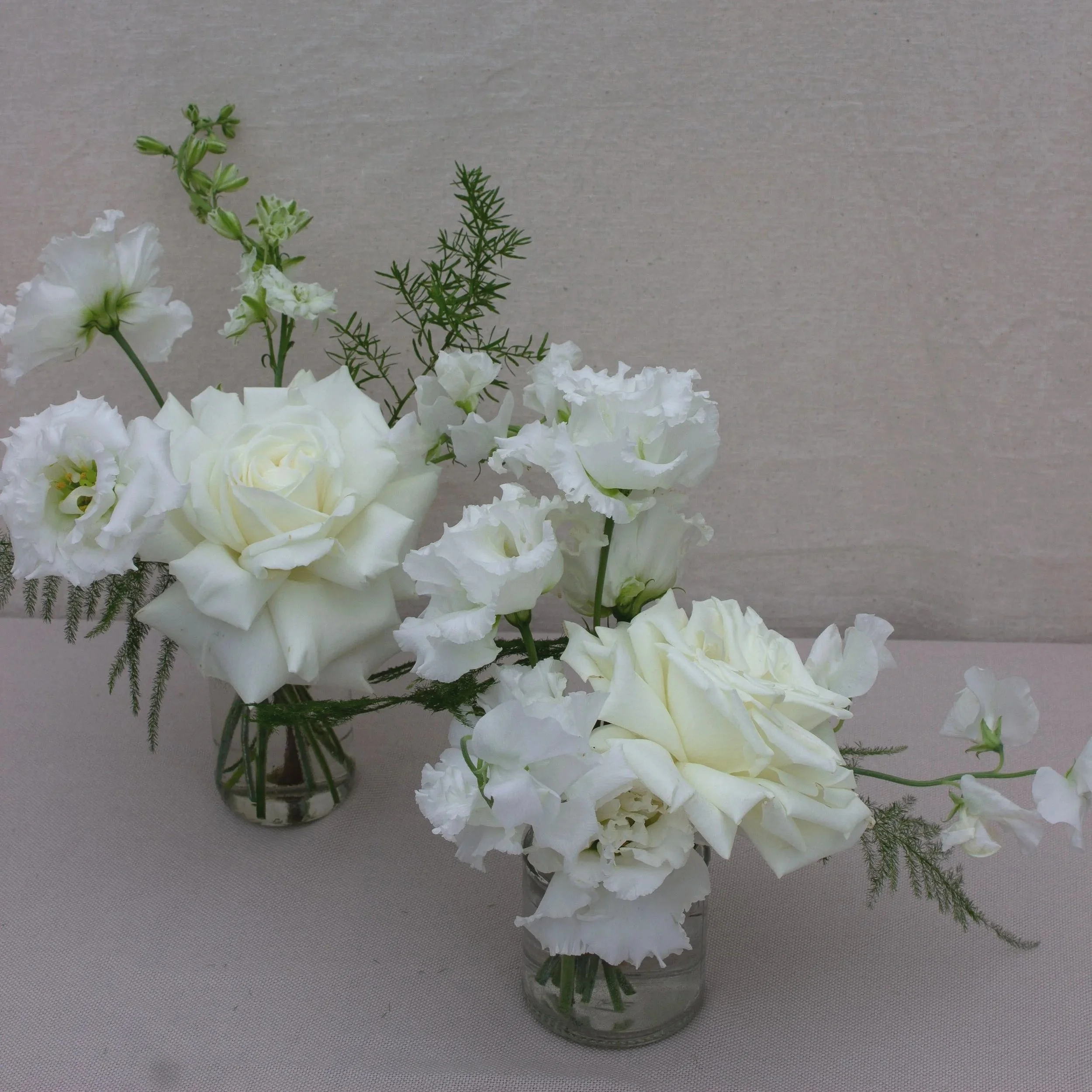 white table flowers Norfolk