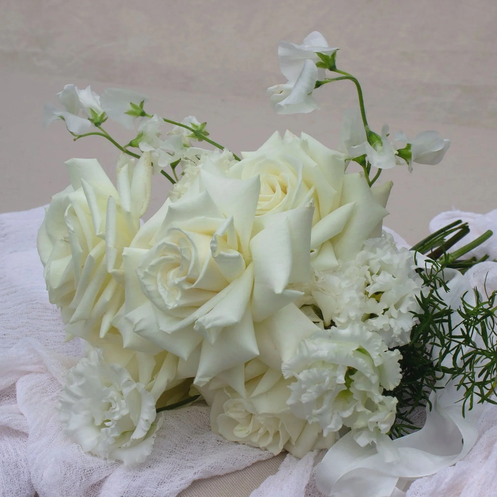 white wedding bouquet Norfolk