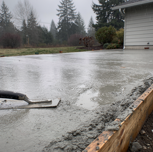 Why Rain Hurts a Concrete Pour, Then Starts Helping It