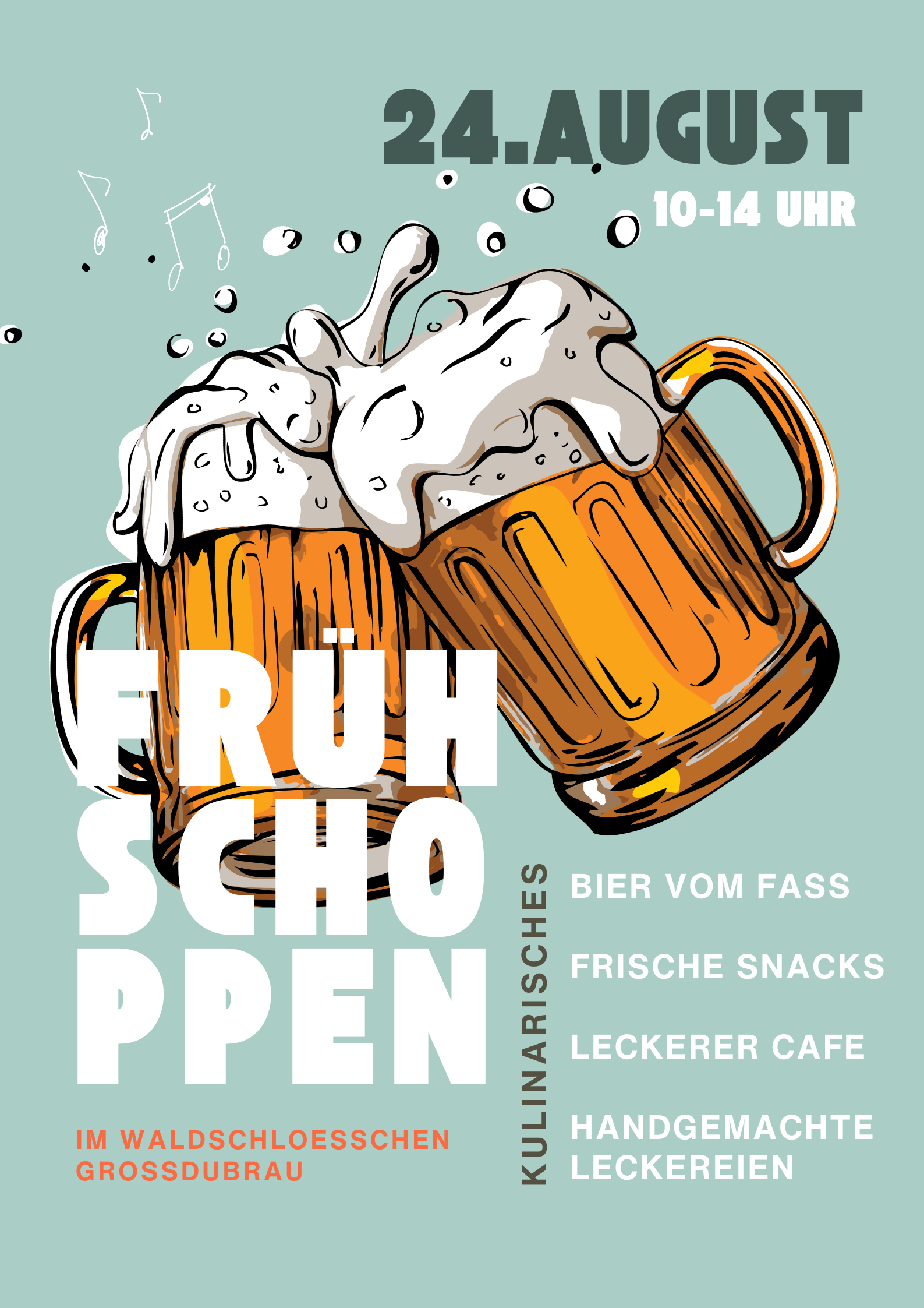 Frühschoppen im Biergarten – Sonntags im Waldschlösschen