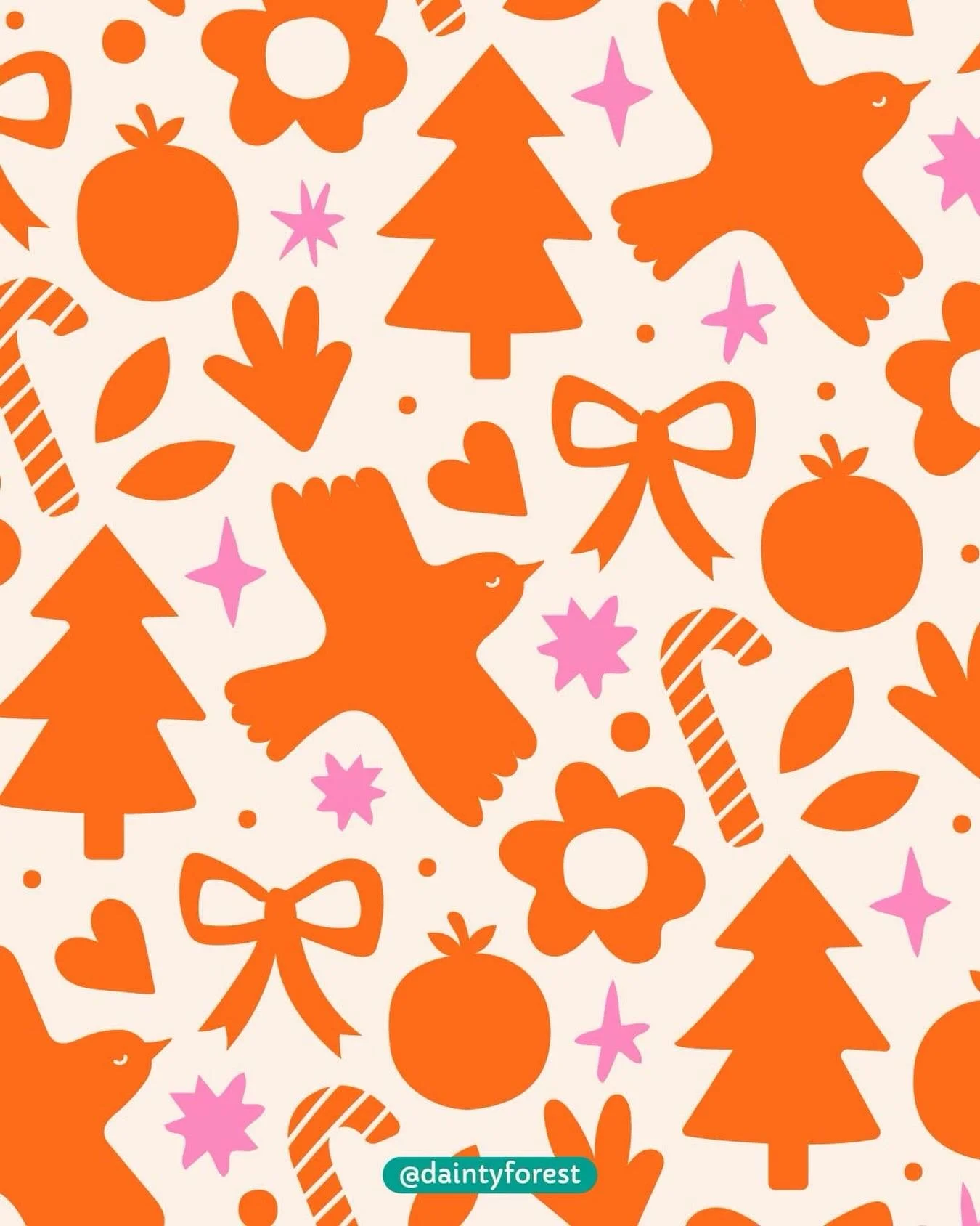 Another festive pattern on the grid today. I think this would make the perfect wrapping paper 🥰