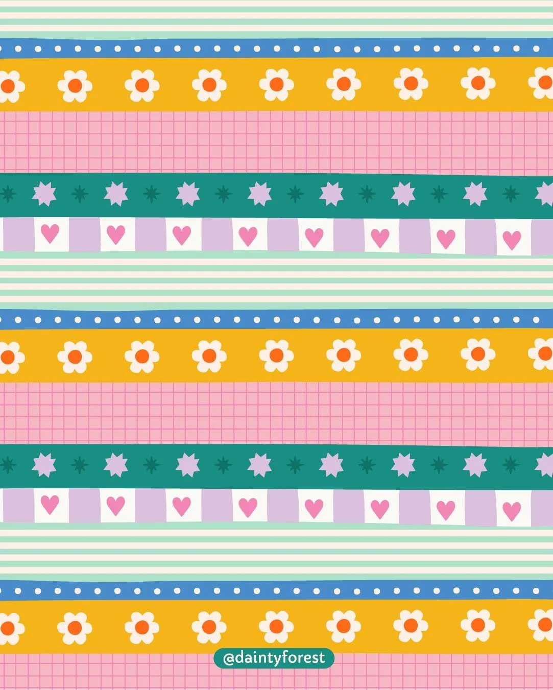 Day 5 + 6: HYGGE
#thepatternchallengebymelwinter26 @melanie.johnsson

For todays prompt I wanted to create a cosy print that also felt springy and could be used for kids clothing. I'll share the mock up tomorrow!