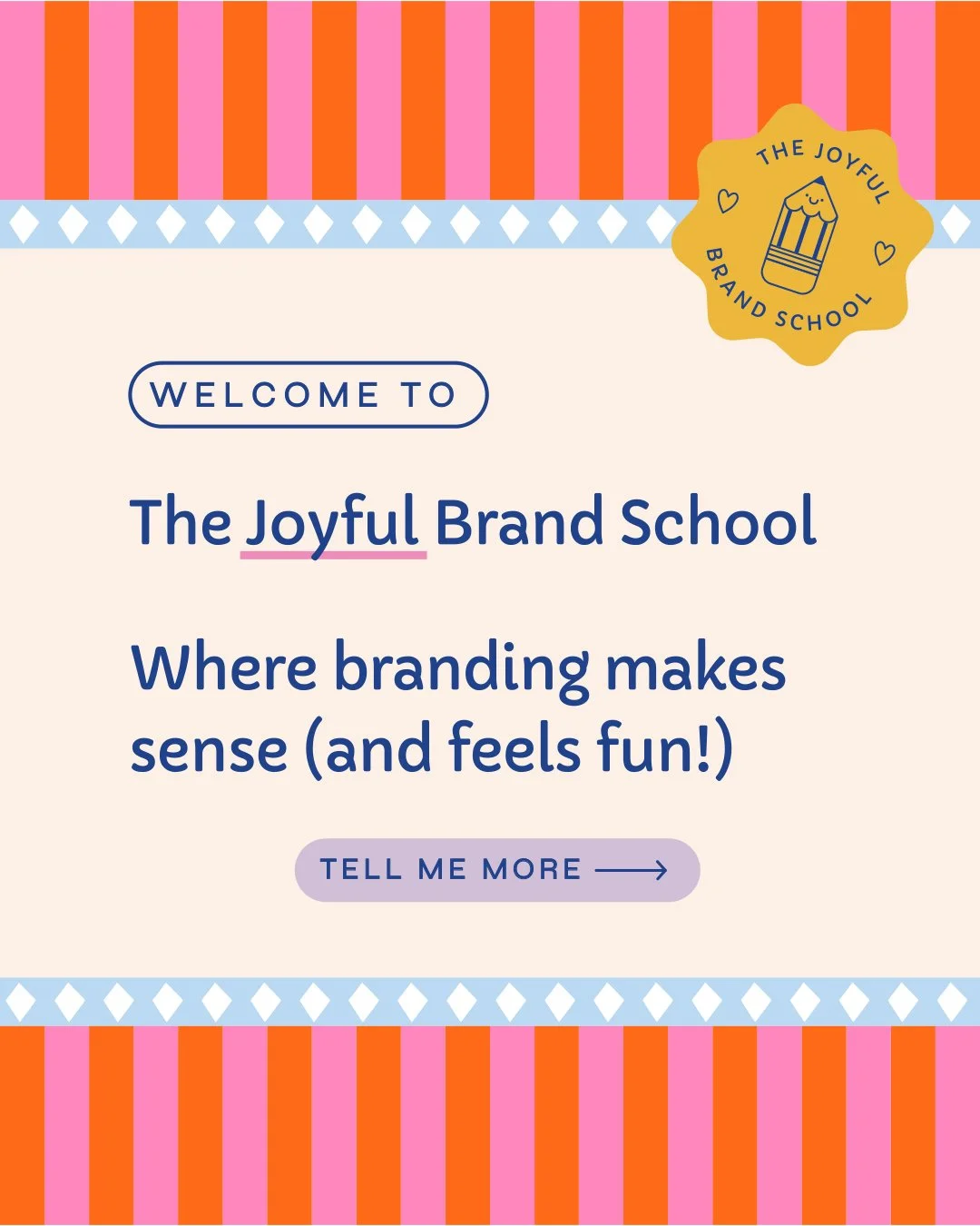 Welcome to The Joyful Brand School ✨

This is a new series I&rsquo;ll be sharing right here on my Instagram feed, designed to make branding feel clearer, more intentional, and far less overwhelming.

Because here&rsquo;s what I believe:

Strong brand
