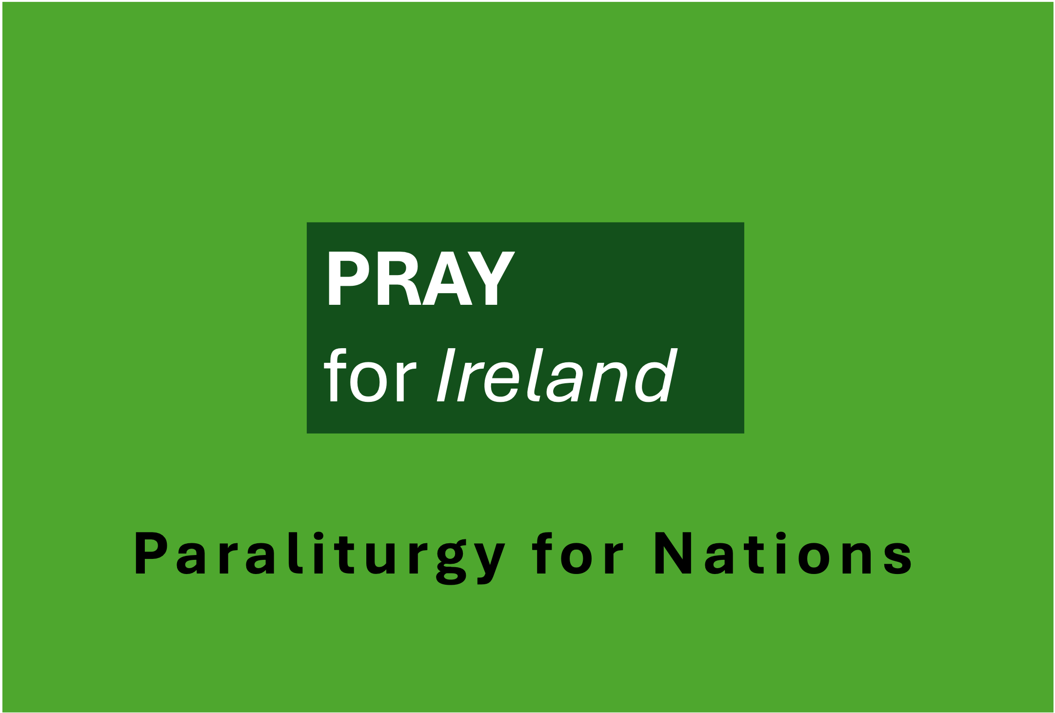 Paraliturgy for Ireland (English) - online