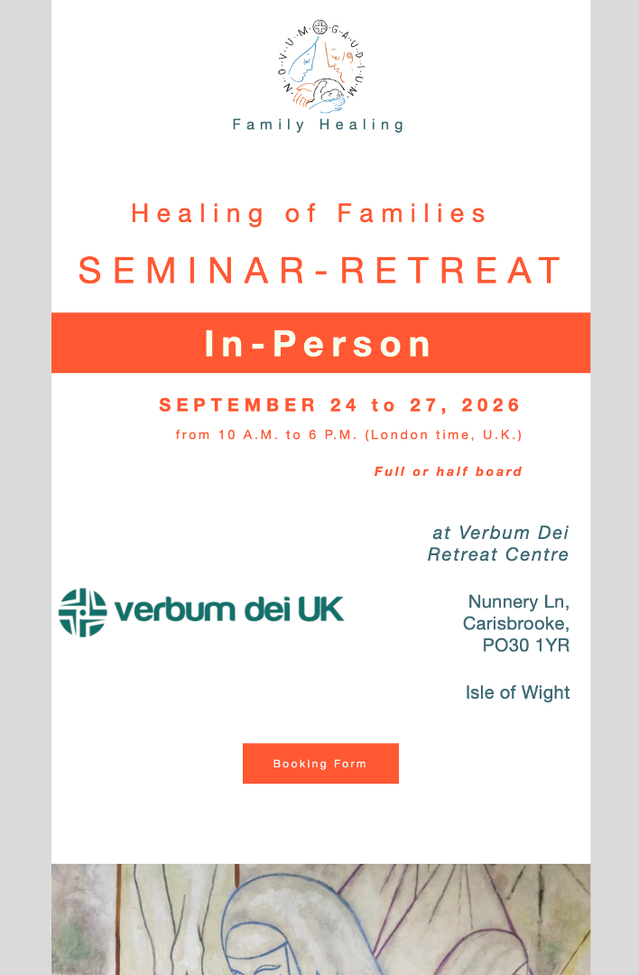 Healing of Families Seminar-Retreat (in Person)