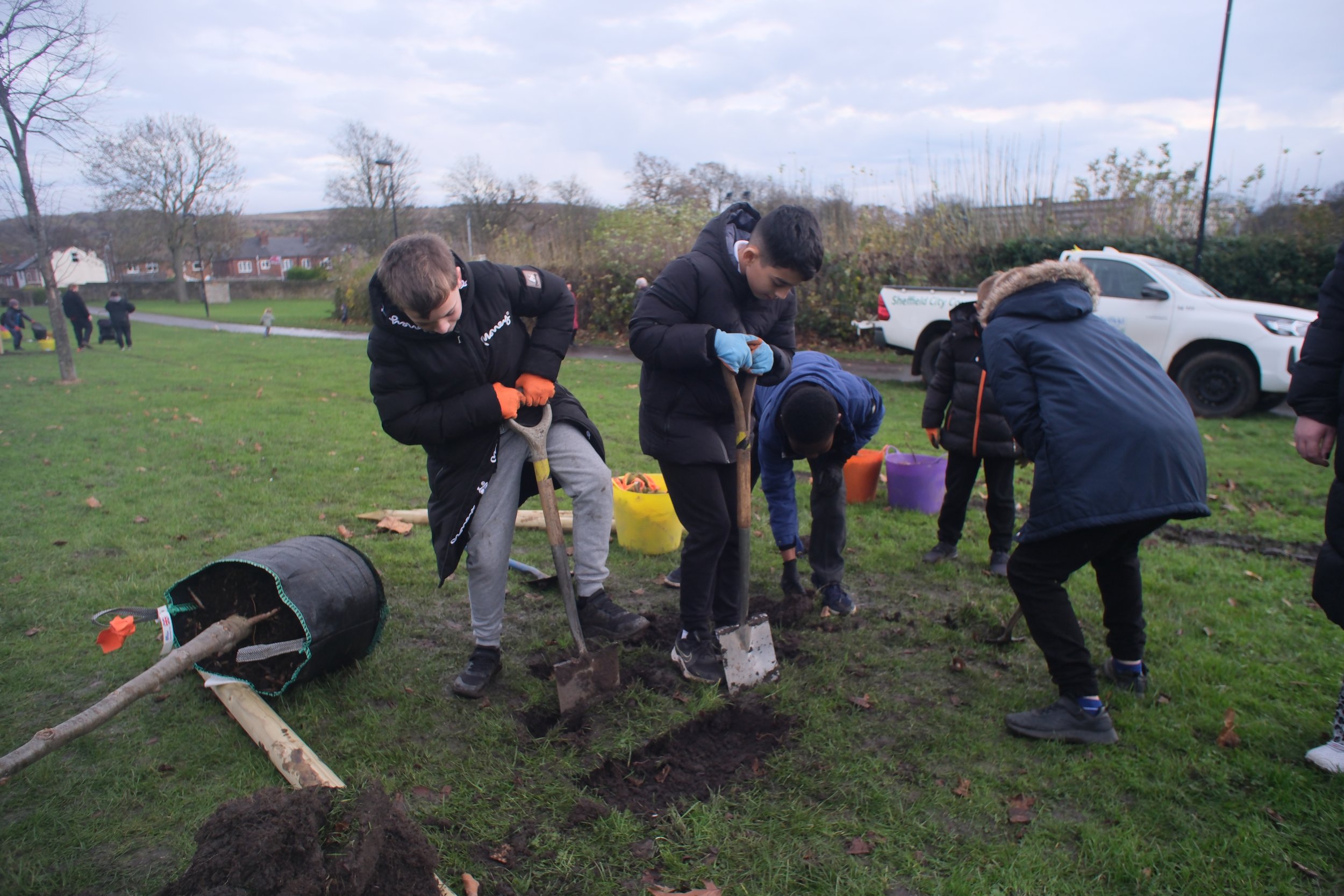 Staff and Students Support Community Tree-Planting