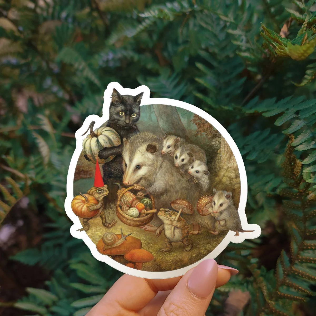 "The Woodland Harvest" Vinyl Sticker