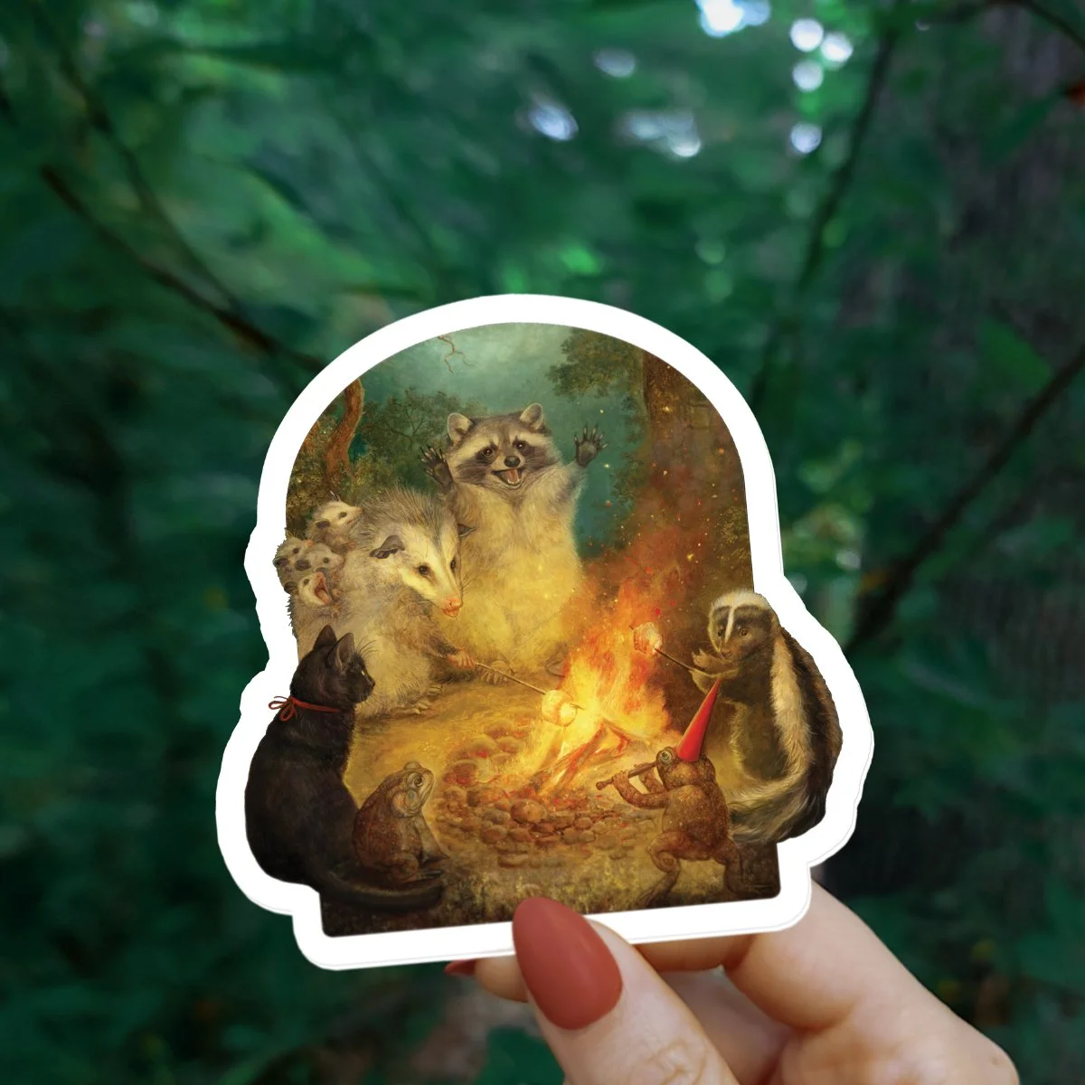 "Yulefire Tales" Vinyl Sticker