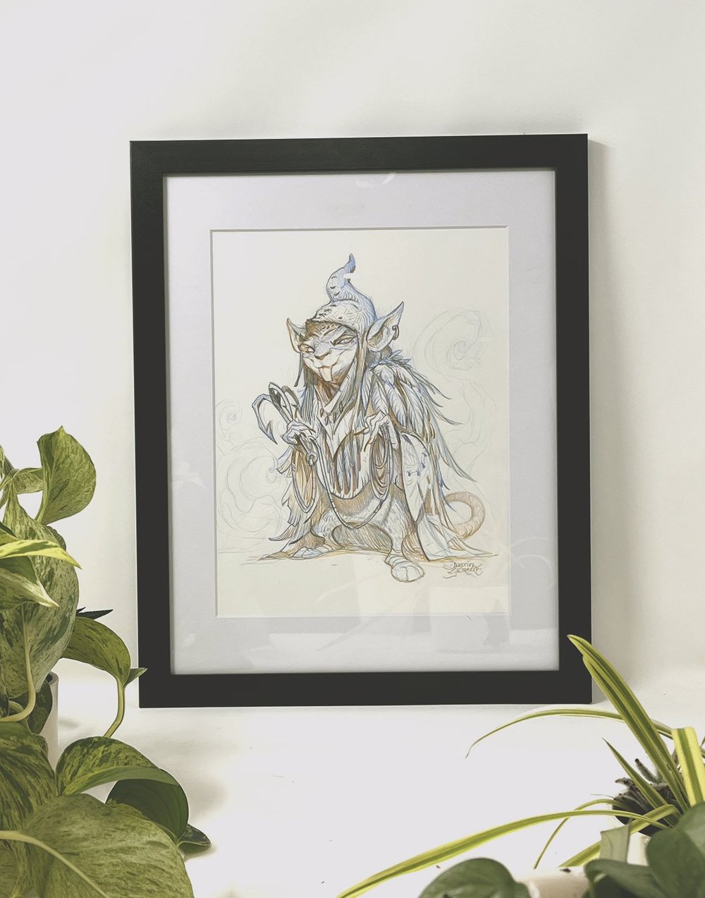 mtg card painting Ratfolk Assassin Drawing Magic the Gathering Bloomburrow Beastmaster Ascension — Gallery Gerard Custom Magic: The Gathering Alien