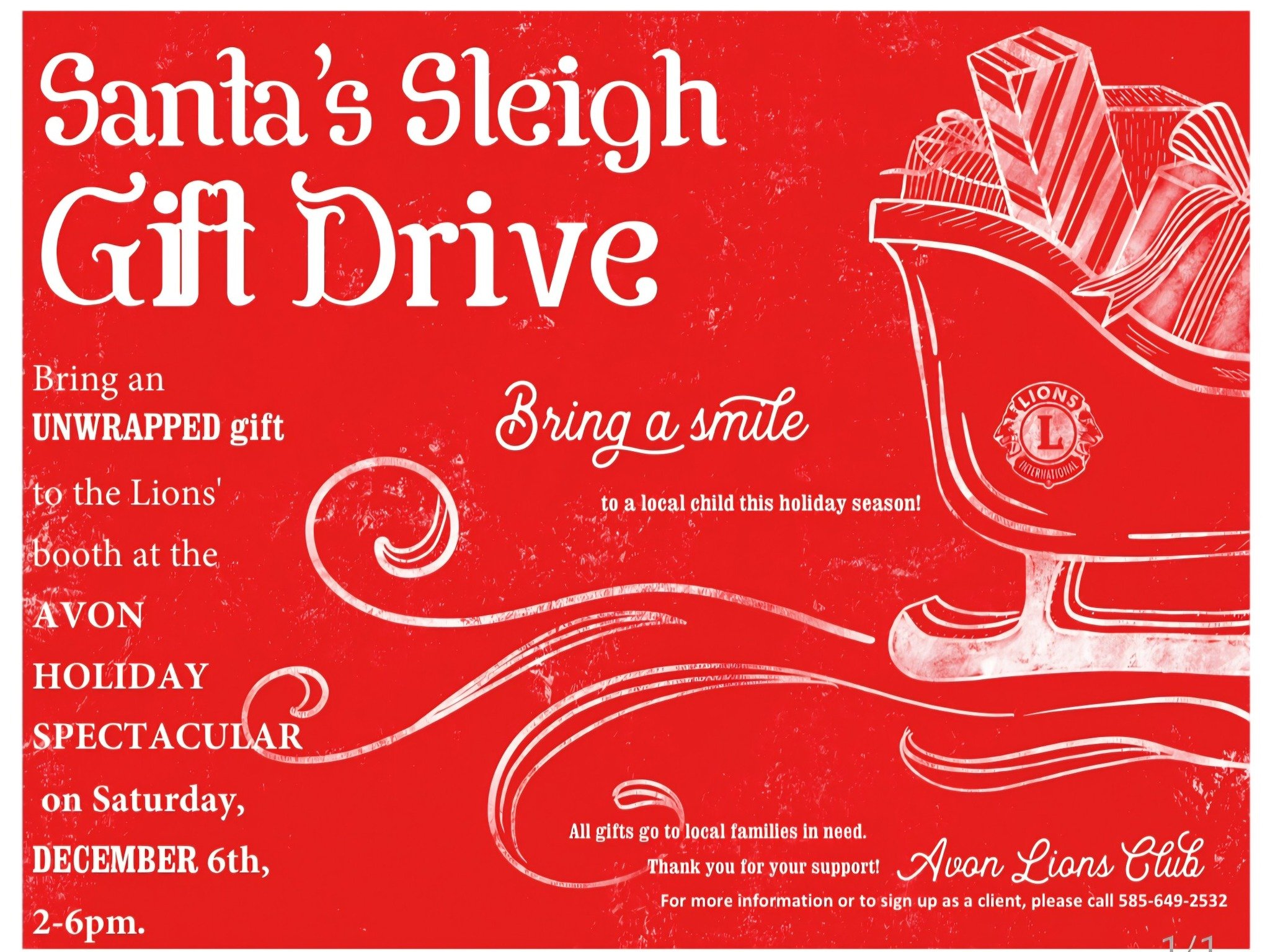 Santa's Sleigh Gift Drive