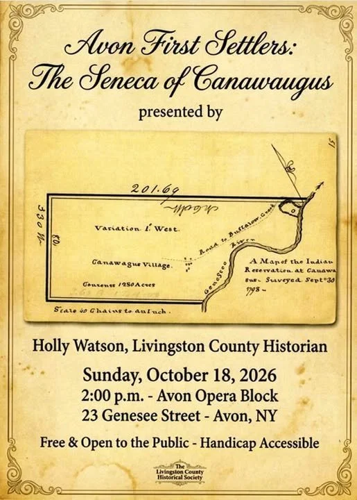 Avon First Settlers:  The Seneca of Canawaugus