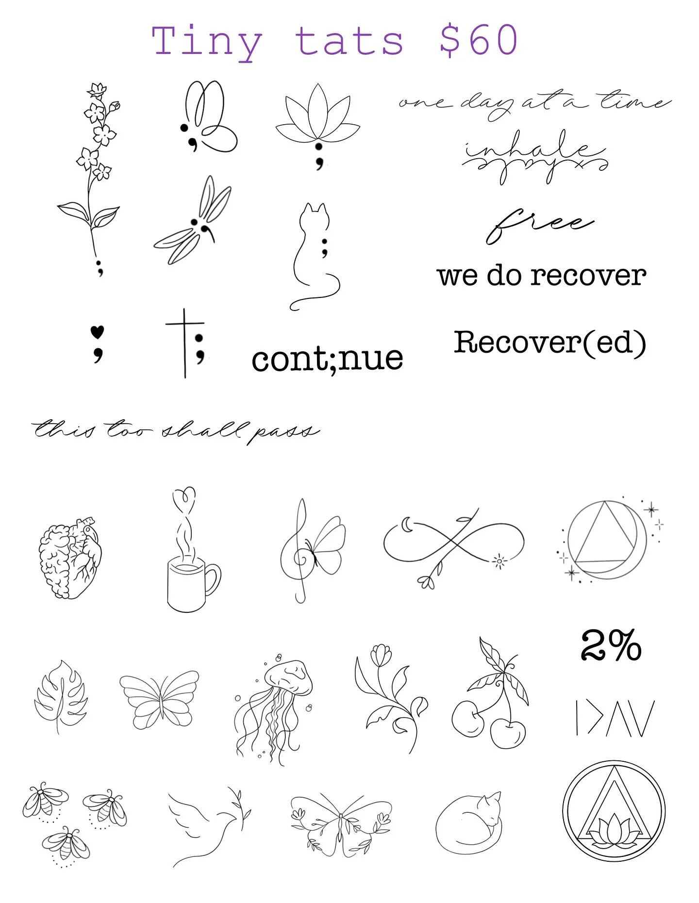✨ SO many cute designs ready for this Tuesdays Tiny Tats &amp; Tarot event!! ✨ click the event link for all the details! https://fb.me/e/5TPsFPbA0?mibextid=wwXIfr