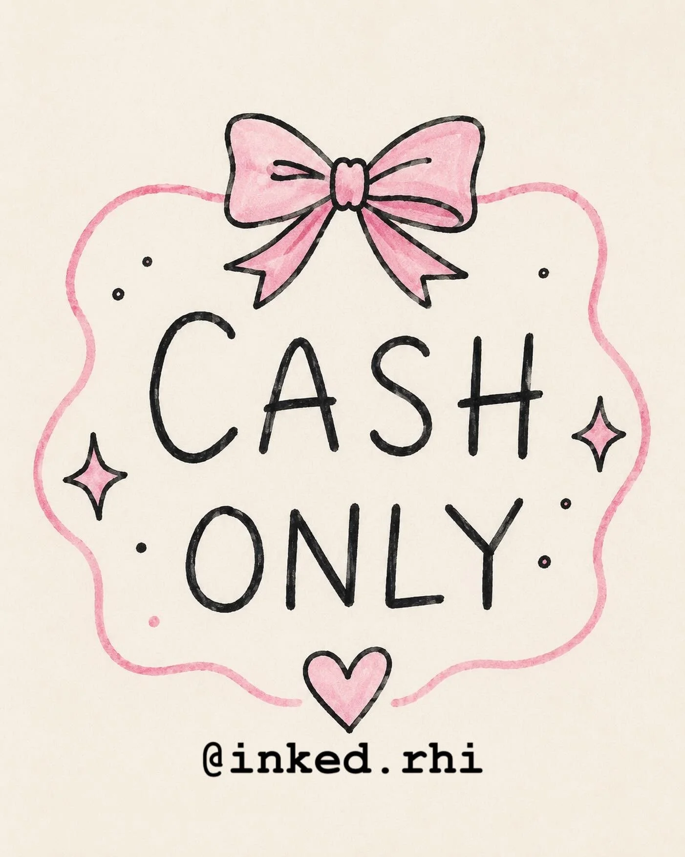 Hiii guys, going forward I will be switching over to cash only for all appointment payments! ✨ DEPOSITS WILL STILL GO THROUGH VENMO &amp; CASHAPP✨