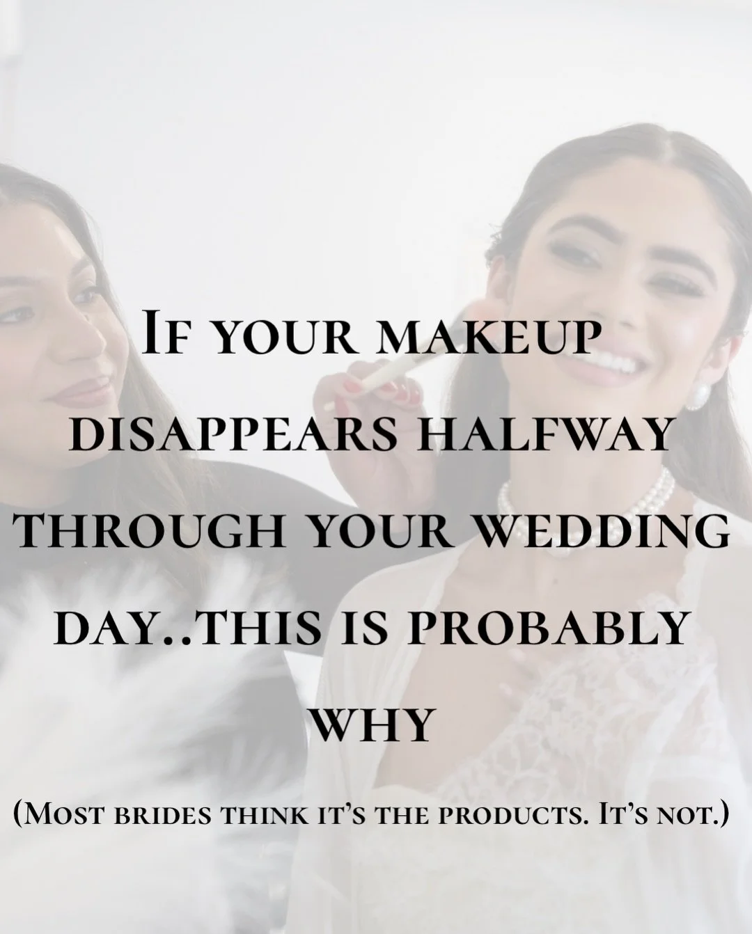 Most brides think long-lasting makeup is about the products.

It&rsquo;s not🤌🏽

If bridal makeup fades halfway through the day, the issue usually started before foundation was even applied&hellip;with skin prep, balance, and layering.

That&rsquo;s