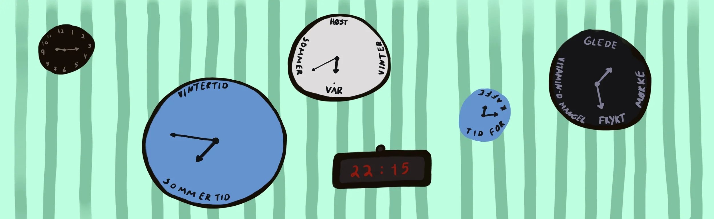 Har du huska å stille klokka?