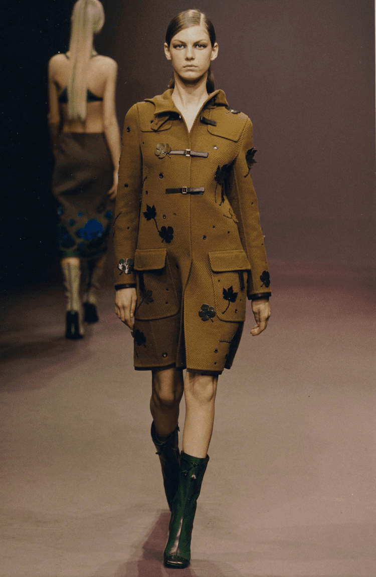 Prada FW 1999 Wool Blazer w/ Leather Buckle Strap