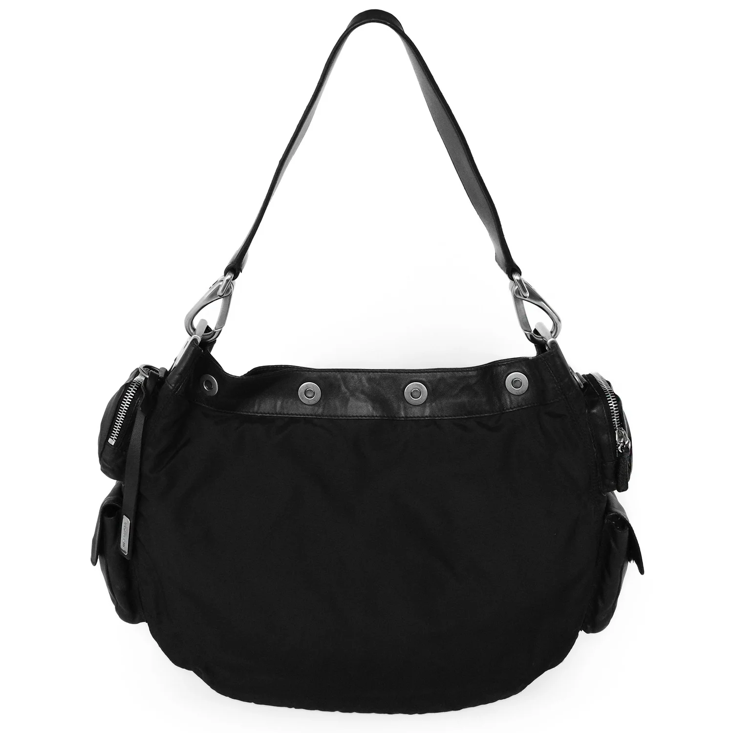Jil Sander Spring 2003 Nylon & Leather Cargo Pocket Tote Bag