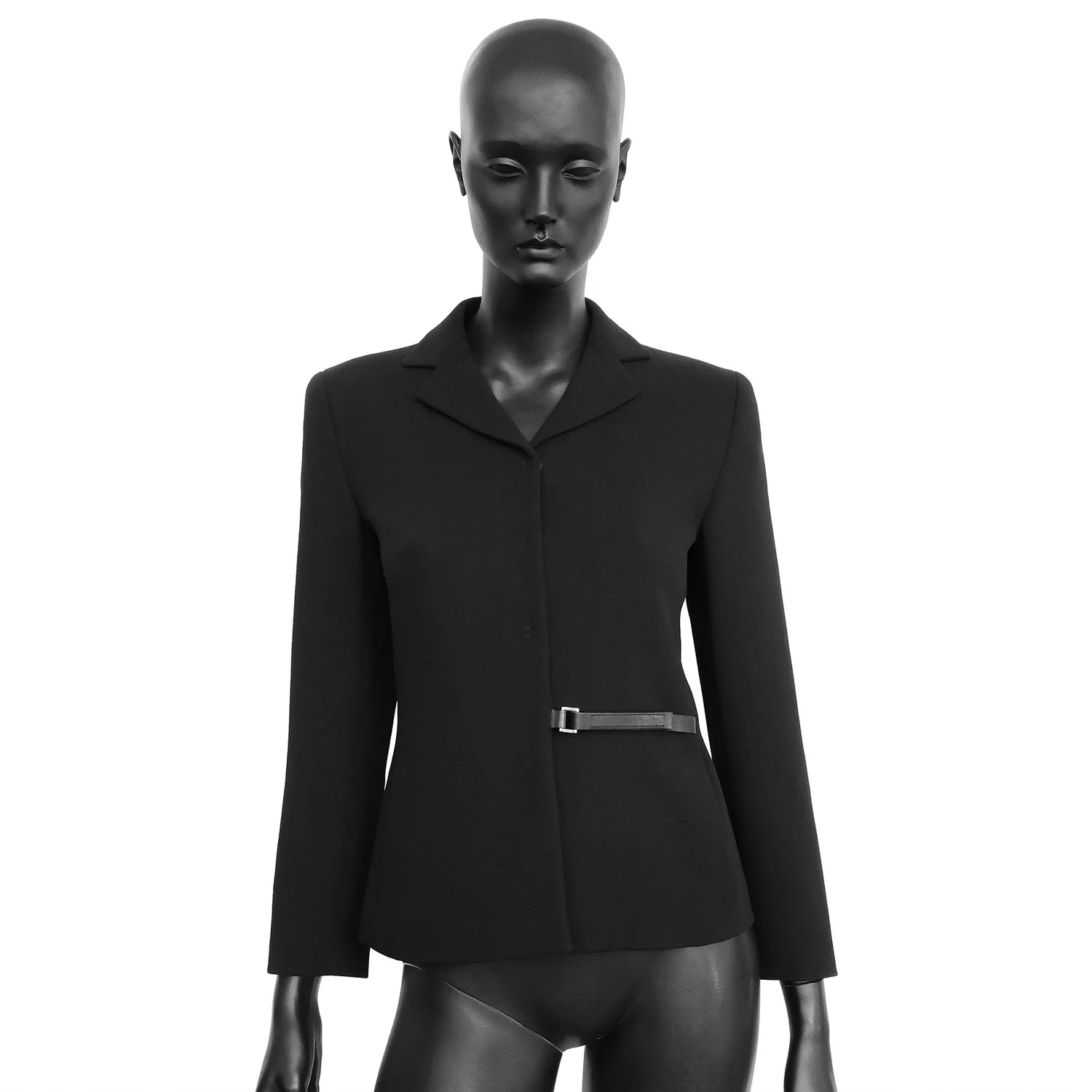Prada FW 1999 Wool Blazer w/ Leather Buckle Strap
