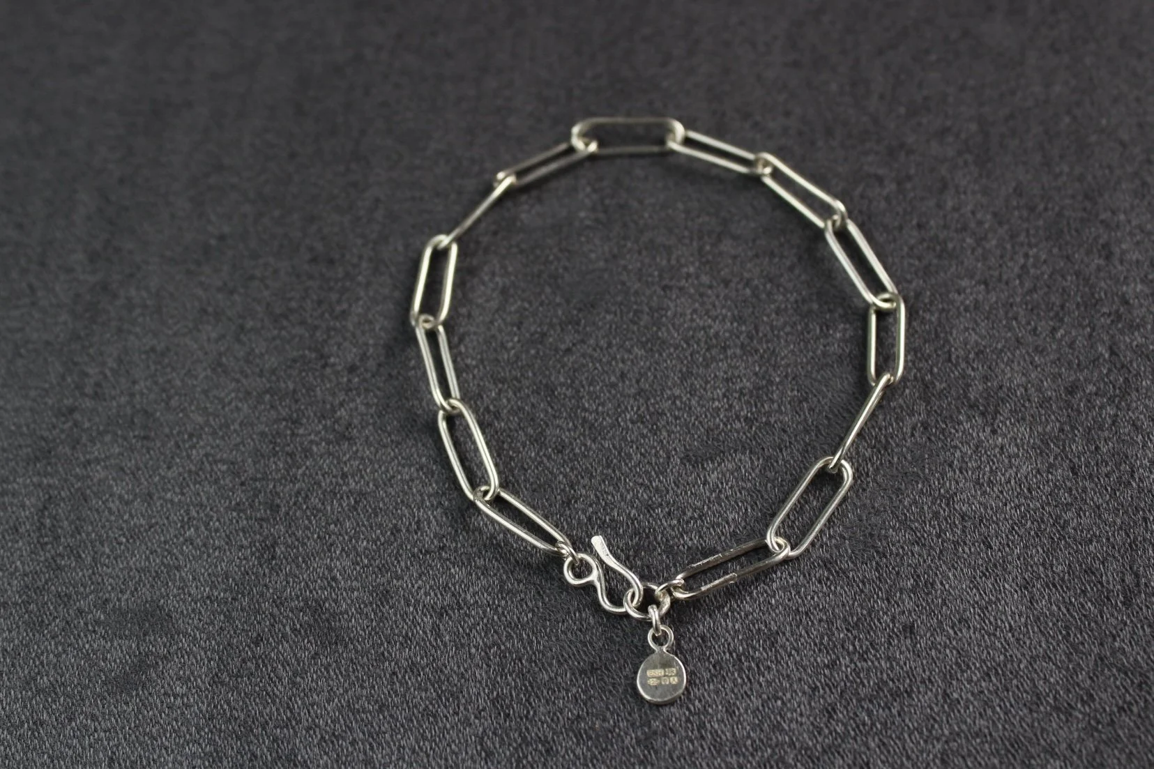Paperclip Chain Silver Bracelet