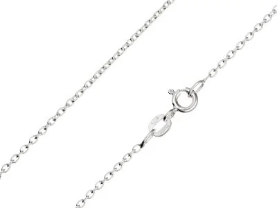 Sterling Silver Oval Trace Chain 16-18''/40-45cm