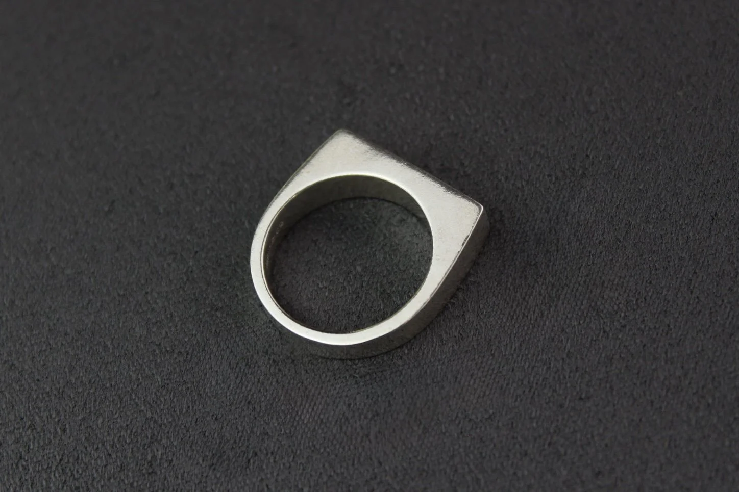 Rectangular Signet Silver Ring