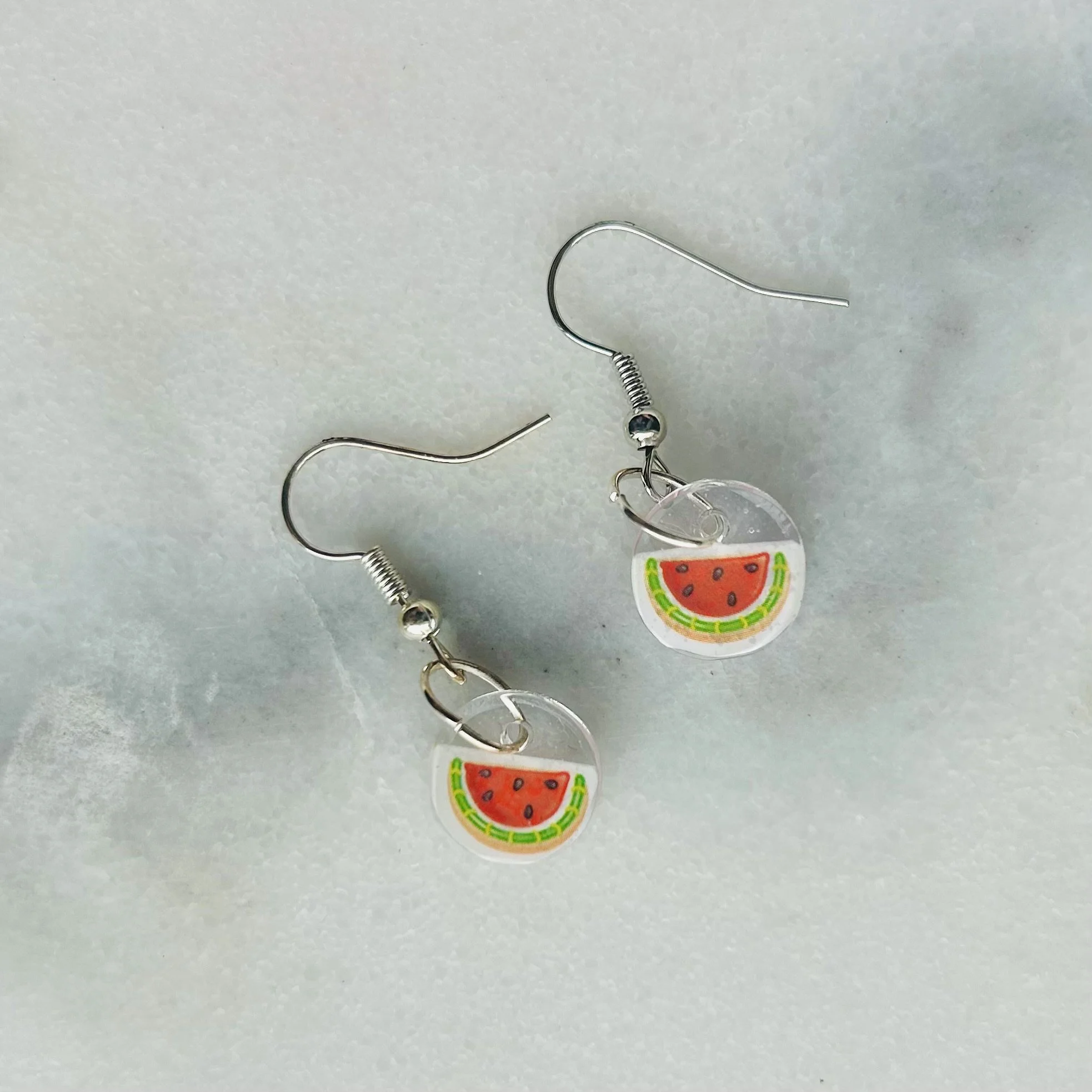 Tiny Watermelons - Lisa Frank Sticker Earrings