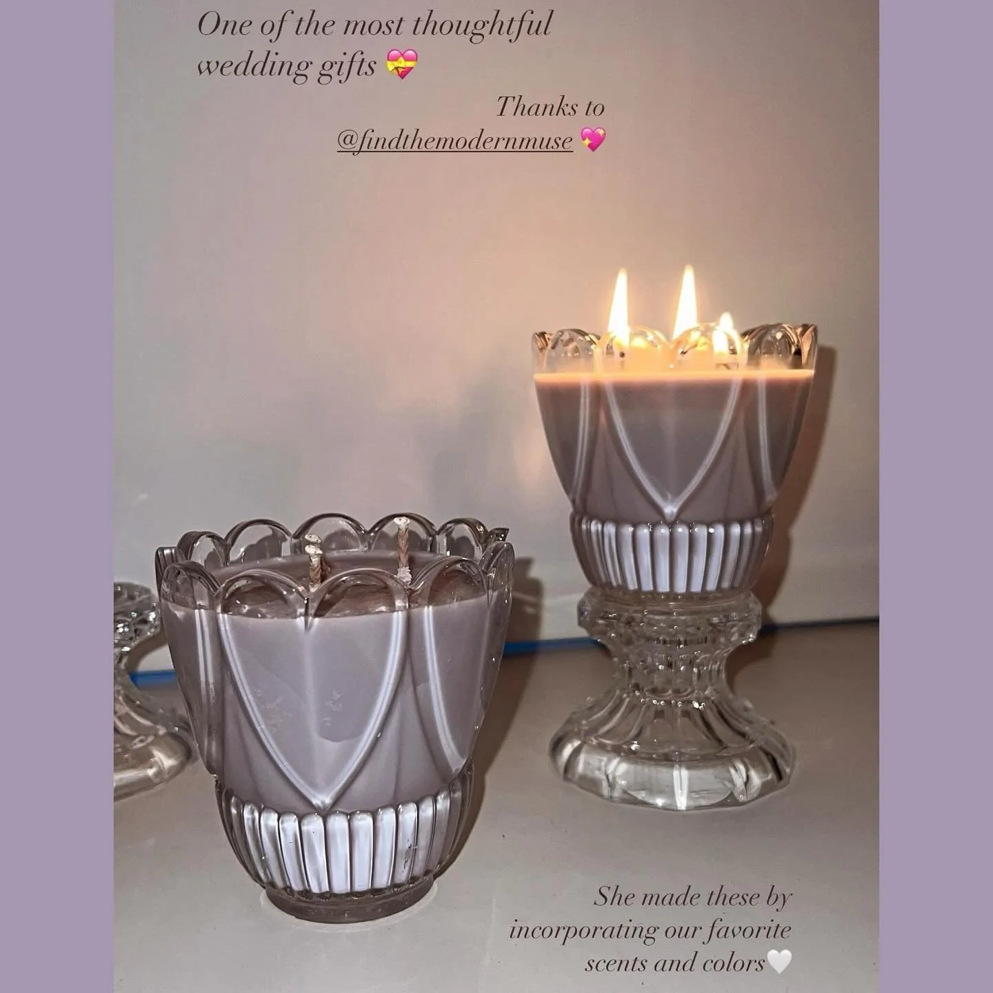 Did you know that I make custom candles? I love getting inspiration from people and creating the perfect vibe for them, their occasion, or event. I also make natural custom fragrance oils! I can recreate the scent of popular brand name perfumes witho