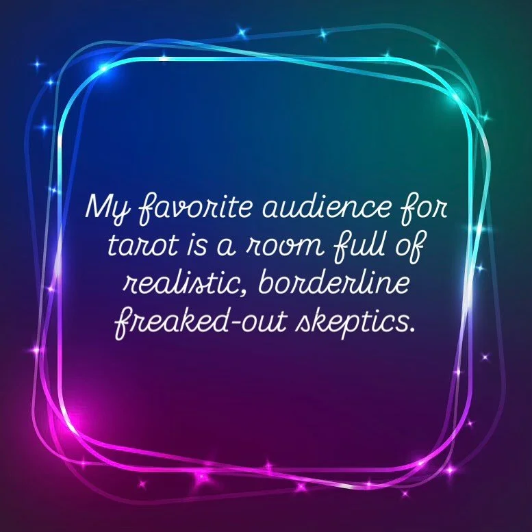 My tarot is not fortune telling. There is no magic ball. The devil isn&rsquo;t on the guest list. I&rsquo;m not conjuring up spells or cursing you. I&rsquo;m a coach, a tour guide walking you through the nooks and crannies of your own brain. Though I