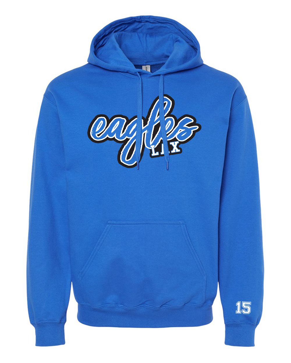 Eagles Script ROYAL Hoodie.jpg