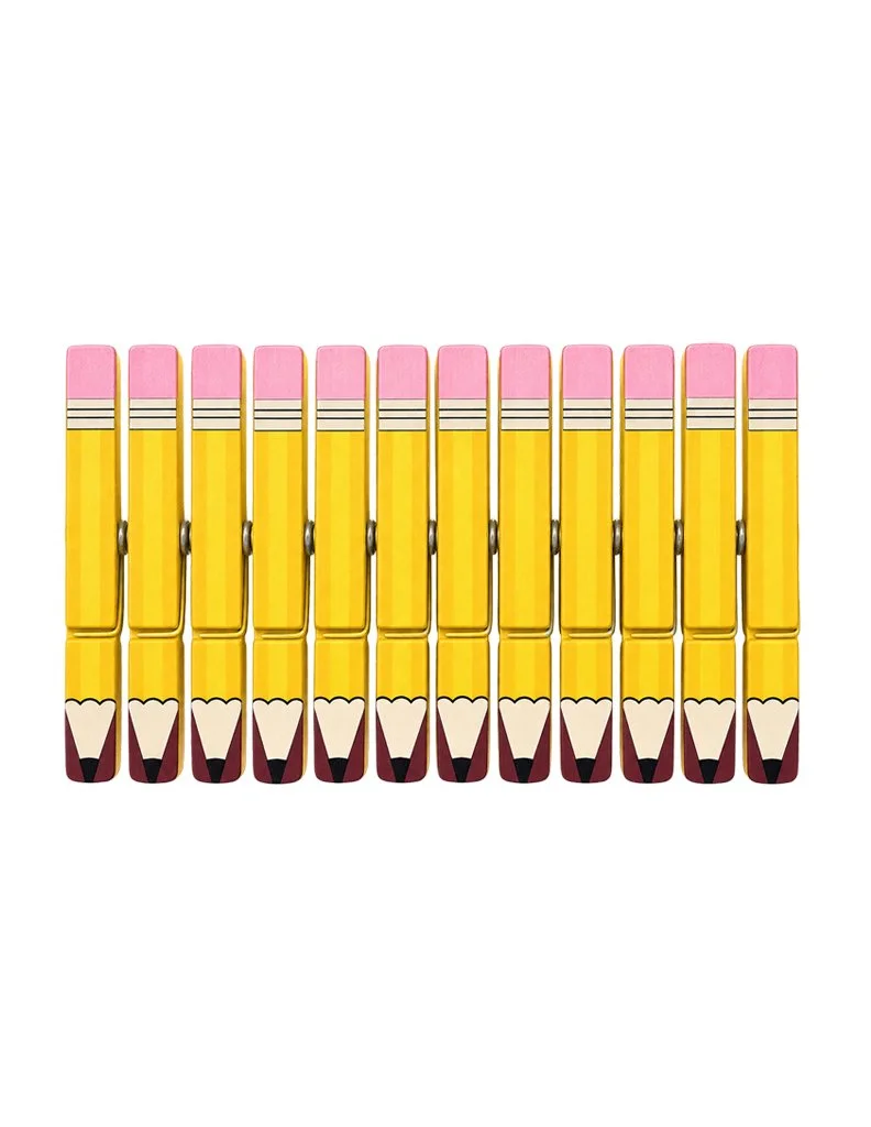 Pencil Clothespin Clips