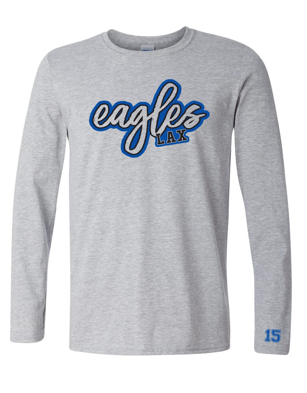 Eagles Script GRAY Gildan Soft Style LS.jpg