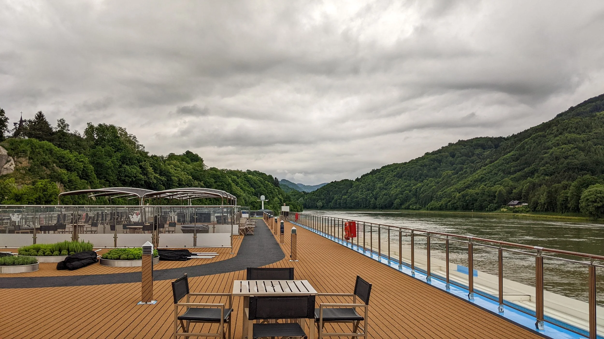 View from the ship Deck to Wachau Valley
