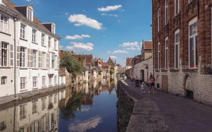 Canal in Bruges, Belgium