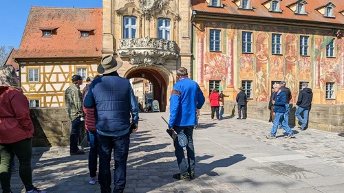 Students together in Bamberg, Germany