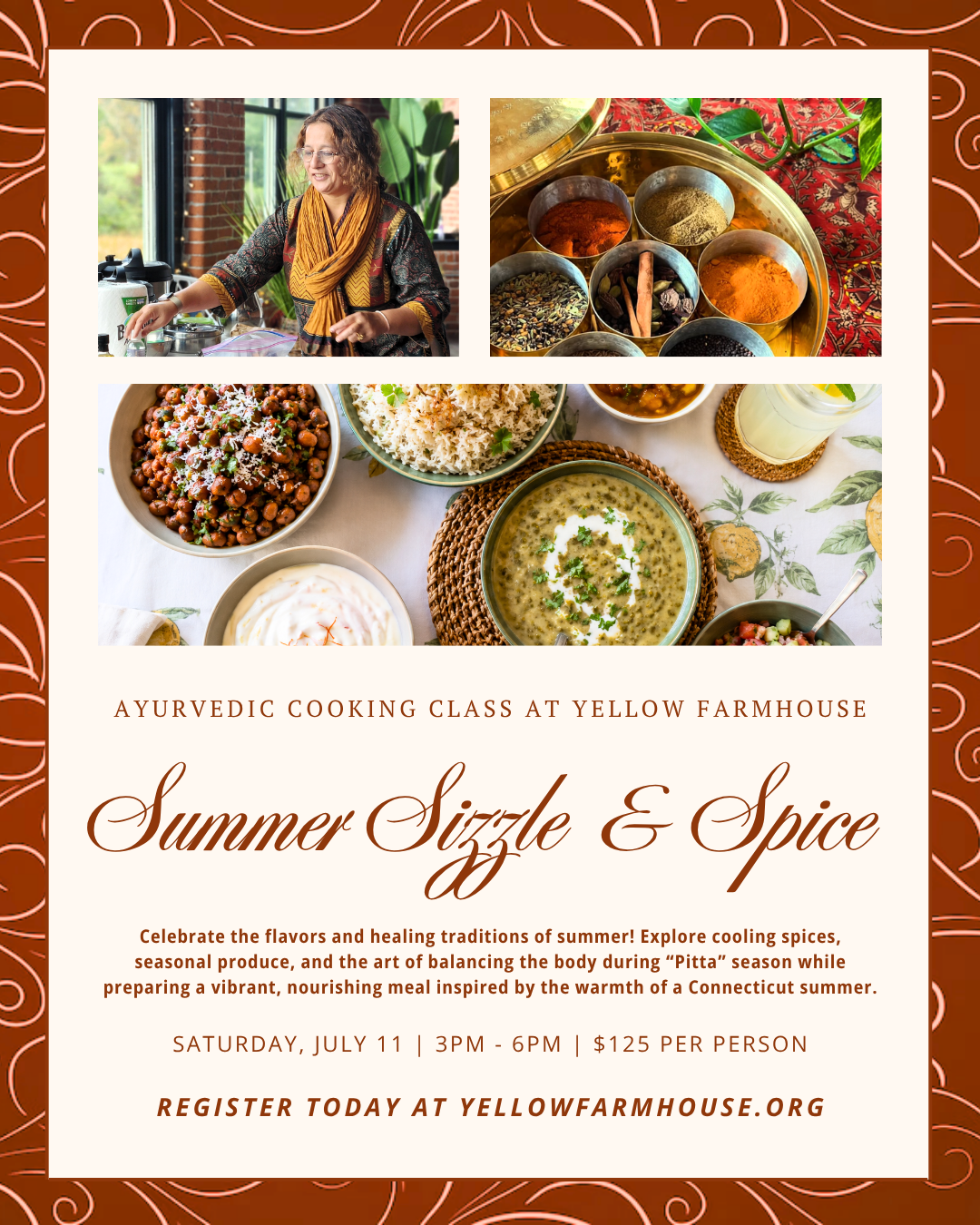 Summer Sizzle &amp; Spice, An Ayurvedic Cooking Class