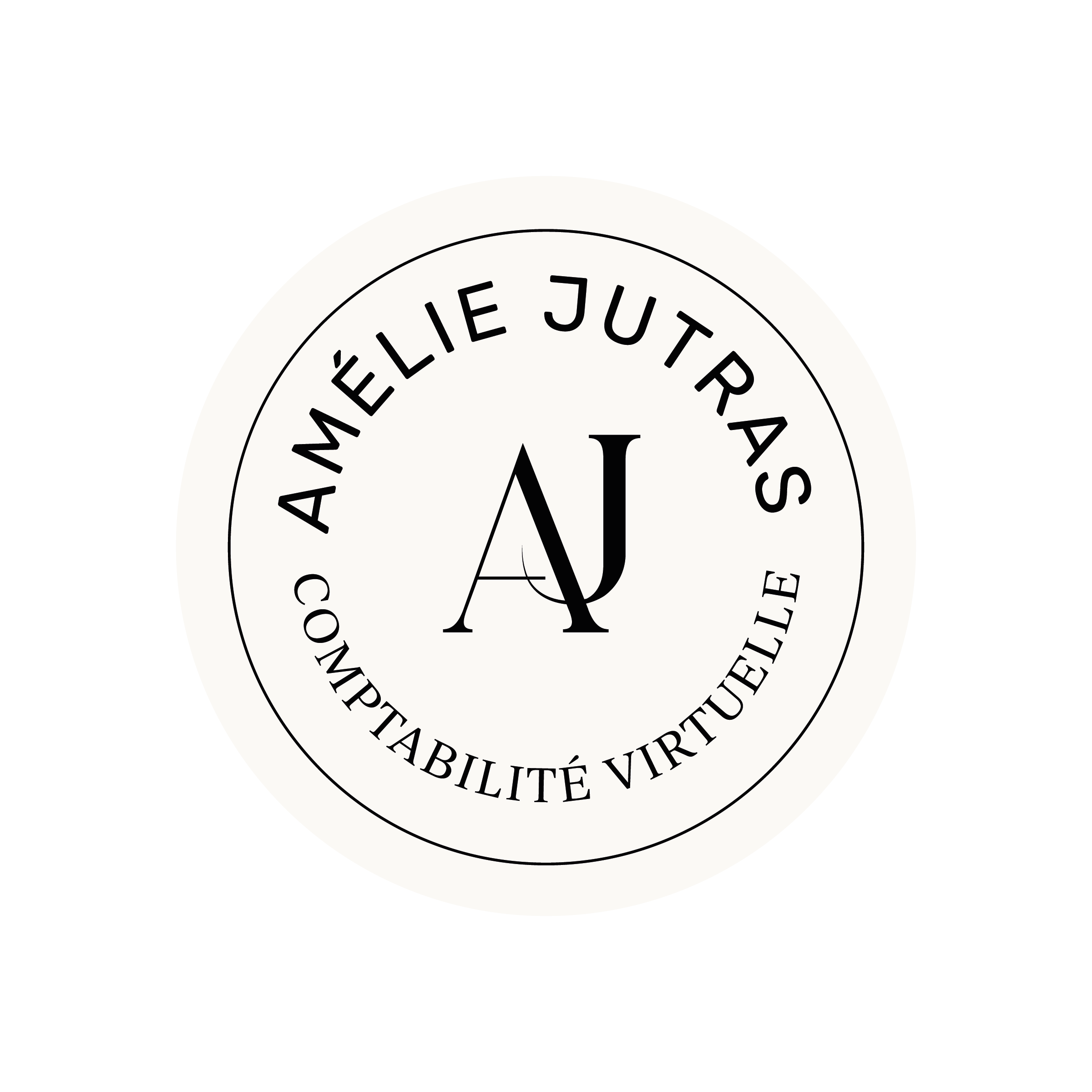 Logo circulaire en noir et blanc avec le texte en français "Meilleur Qualité / Meilleur Prix" encadrant un symbole stylisé de lettre "A".