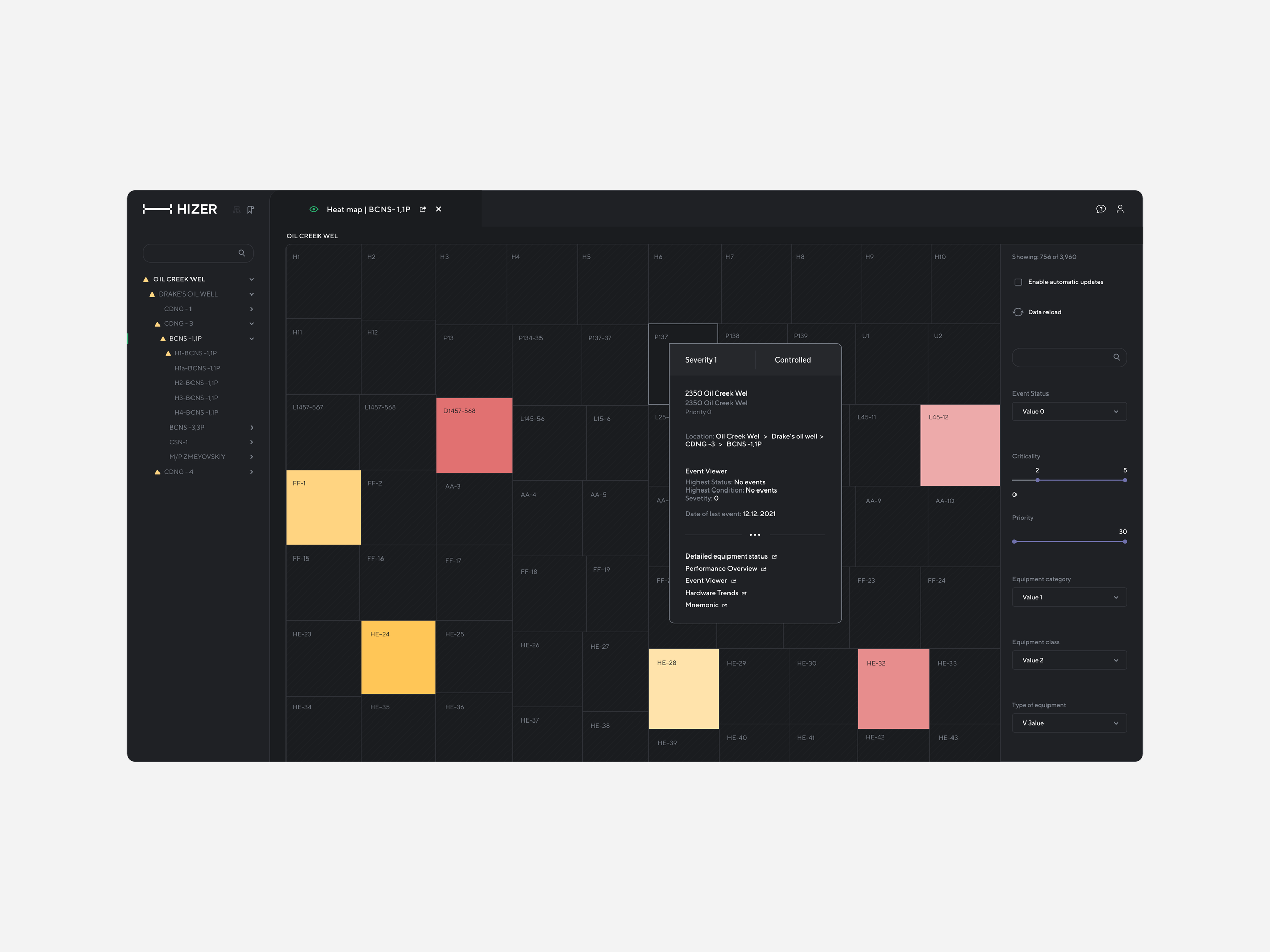 Interface design for Hizer LTD