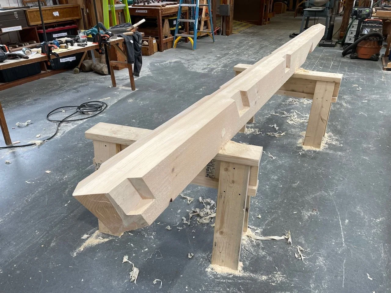 Completed hip rafter