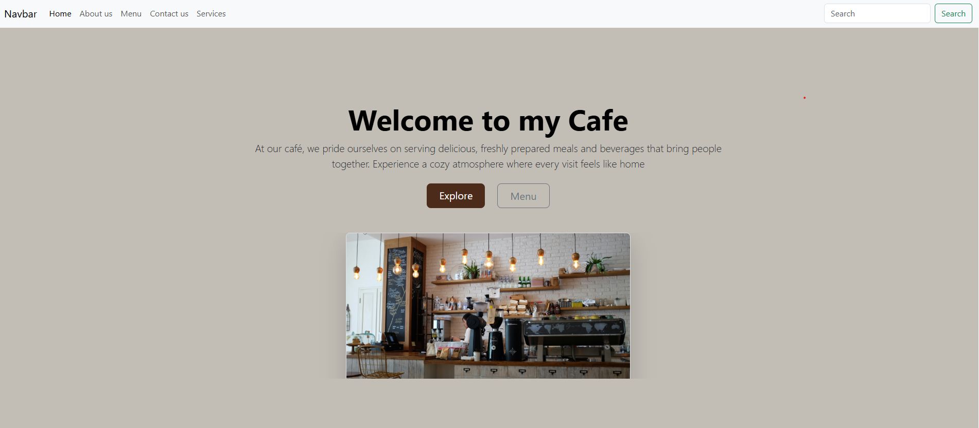 Cafe website
