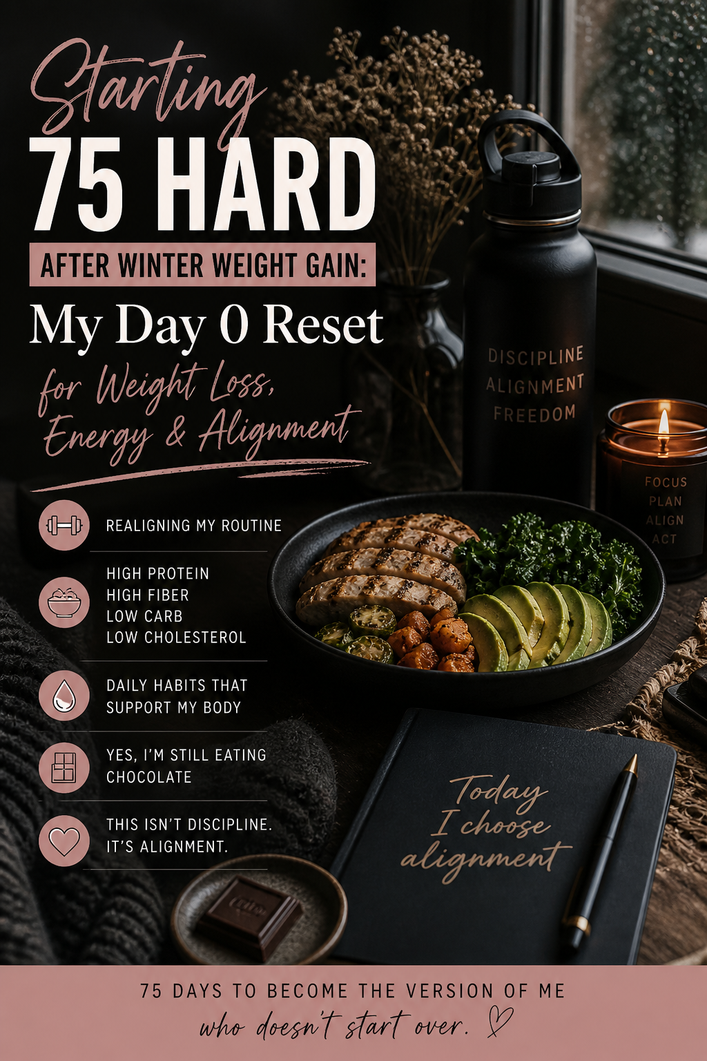 Starting 75 Hard After Winter Weight Gain: My Day 0 Reset for Alignment, Energy &amp; Weight Loss