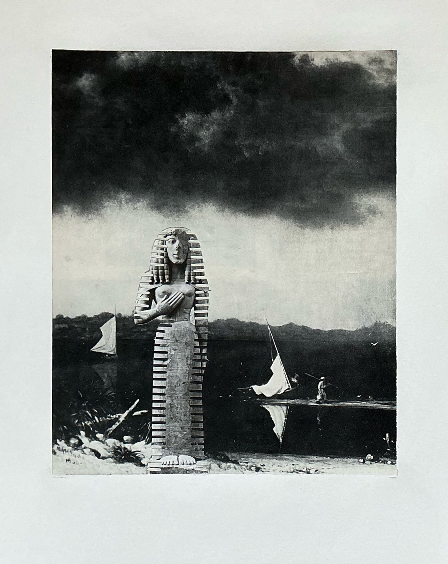 Becoming One. Collage. Paper. 3/2026.
17 x 11". 